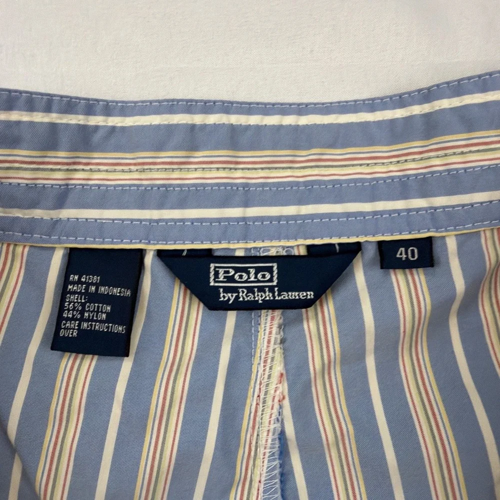 Polo Ralph Lauren Board Shorts Mens 40 Multicolor Stripe Swim‎ Trunks Board Surf